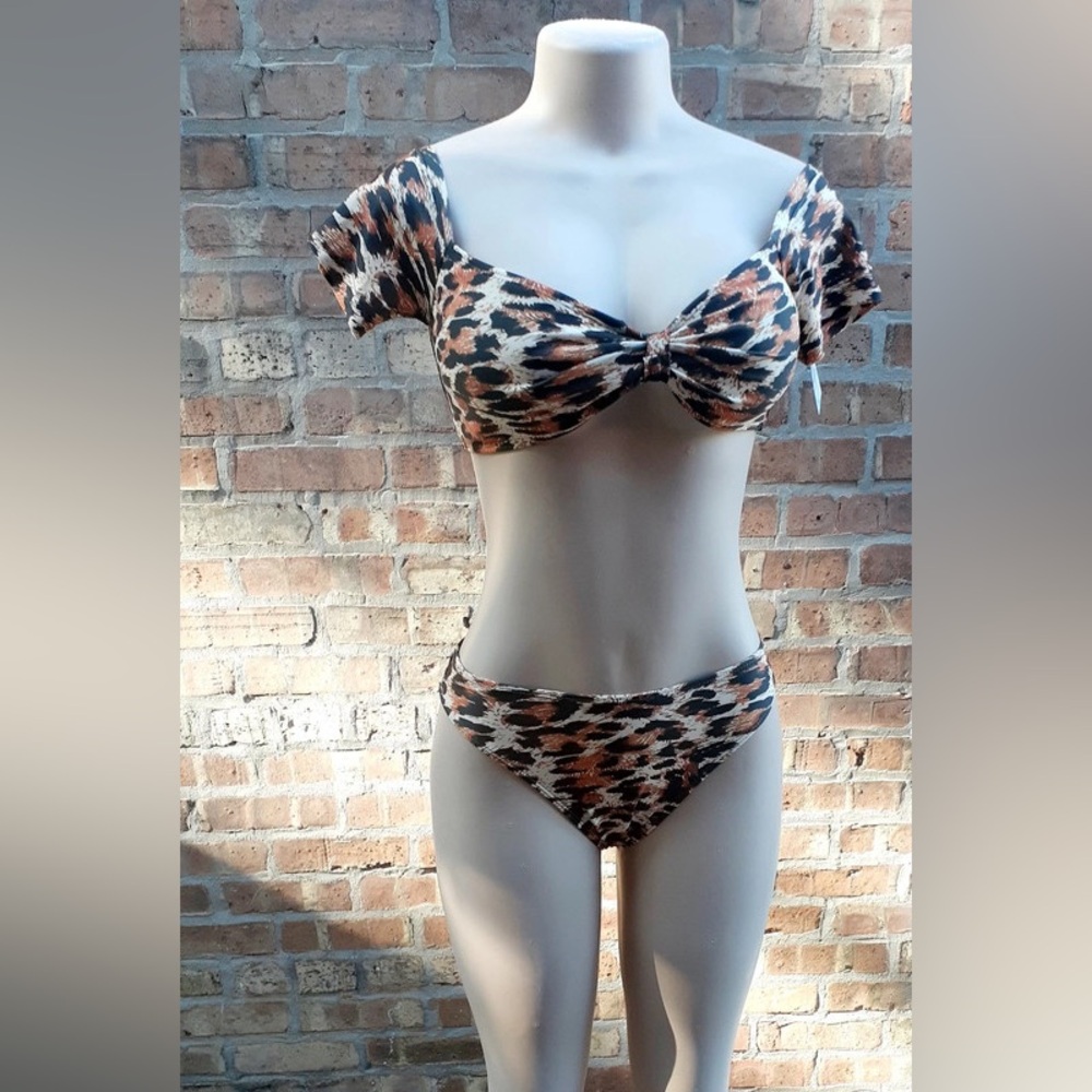 Leopard Print Bikini Set